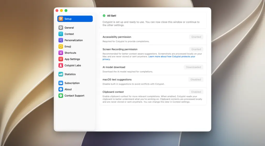 Cotypist for Mac