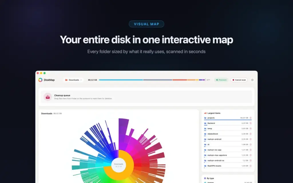 DiskMap Al for MacOS
