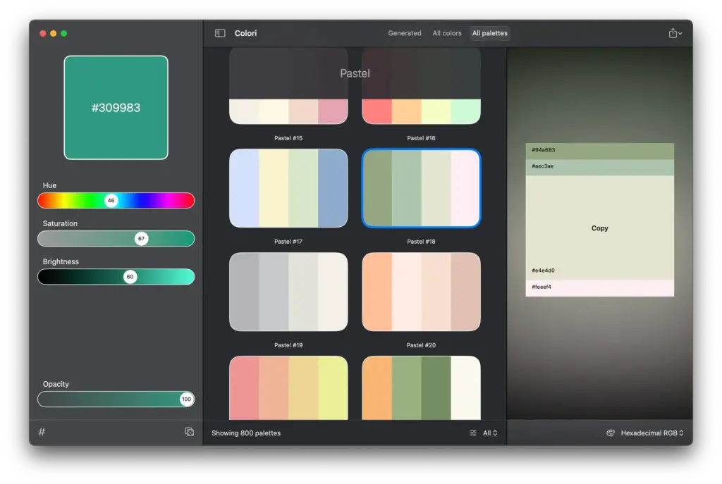 EnSili Colori for Mac