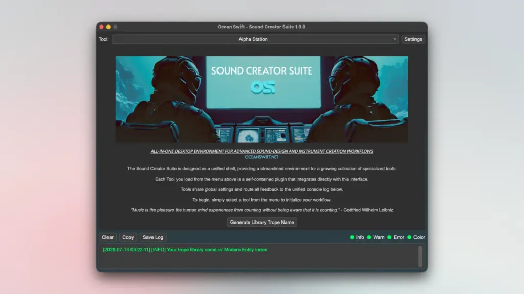 Ocean Swift Sound Creator Suite for Mac