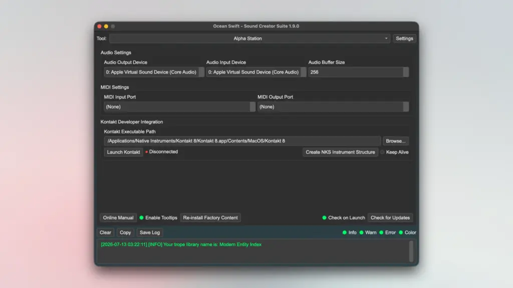 Ocean Swift Sound Creator Suite for MacOS Free Download