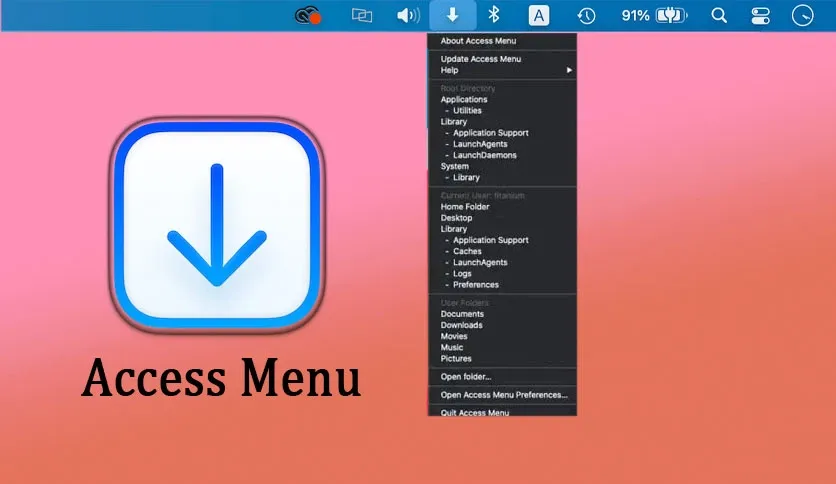 Titanium Access Menu for MacOS