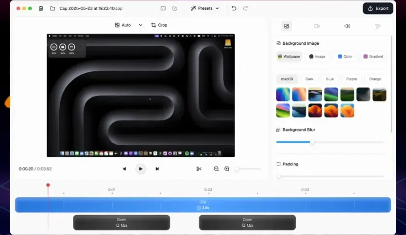 Cap Screen Recorder for Mac Free Download