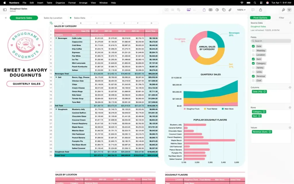 Numbers Creator Studio for Mac