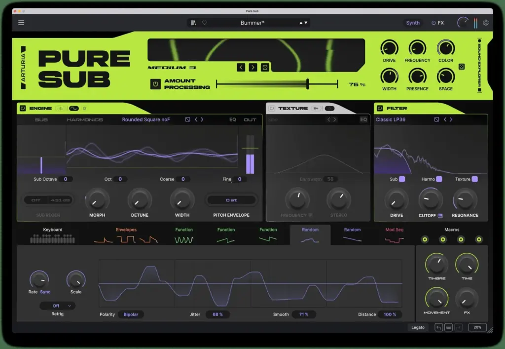 Arturia Pure SUB for MacOS Free Download