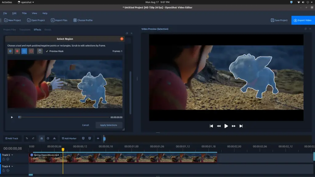 OpenShot Video Editor for MacOS Free Download