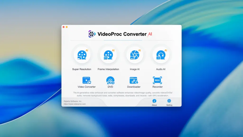 VideoProc Converter AI for Mac Free Download