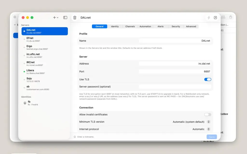 bIRC for MacOS Free Download
