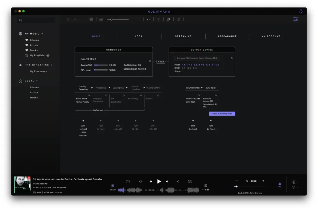 Audirvāna Studio for MacOS Free Download