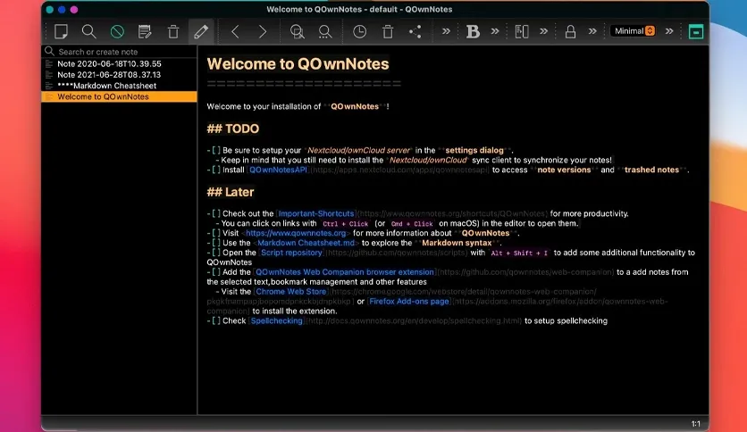 Download QOwnNotes for MacOS Free