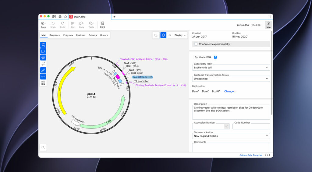 Download SnapGene for MacOS free